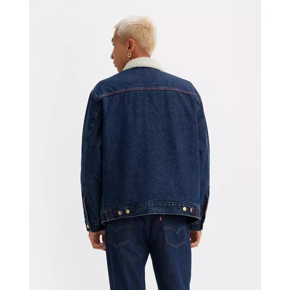 Levi's Lunar Year Relaxed Fit Sherpa Denim Trucker Jacket Men's Large NWT - Picture 12 of 12